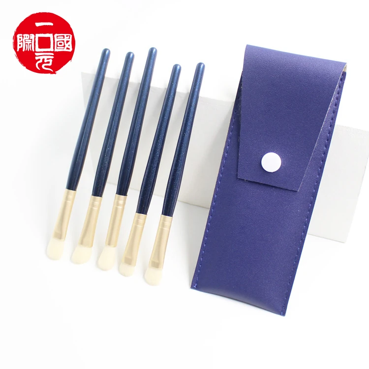 

Wholesale luxury professional vegan makeup brushes set for sale, Light blue