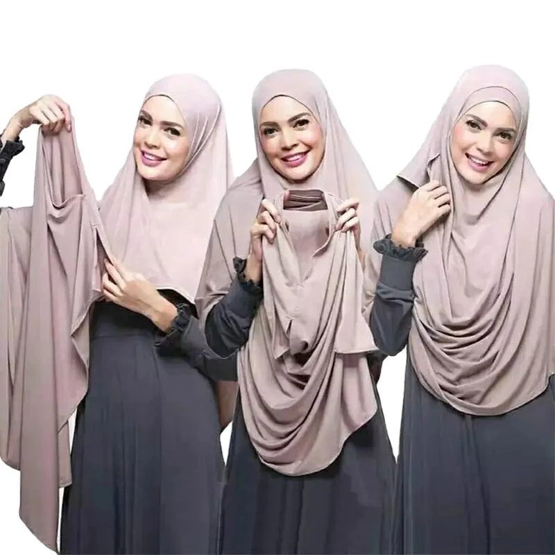 

HJ BHJ10 Islamic Fashion Solid Colour Sarung Malaysia Muslim Tudung Scarf Hijab, 21 colors