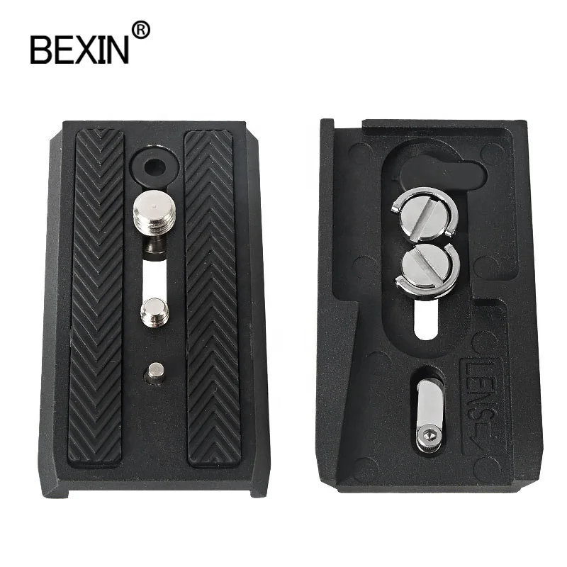 

High Quality Aluminum Flexible Complete Sliding Loading cameras Professional Tripod Quick Release Plate for Hydraulic PTZ Head, Matt black