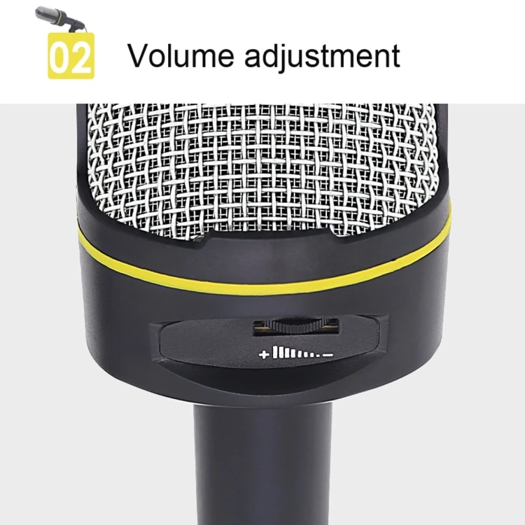 Cable Length: 1.5m etc. Compatible with PC and Mac for Live Broadcast Show KTV Live Broadcast Accessories SF-911 Professional Condenser Sound Recording 3.5mm Jack Microphone with Base Holder Black