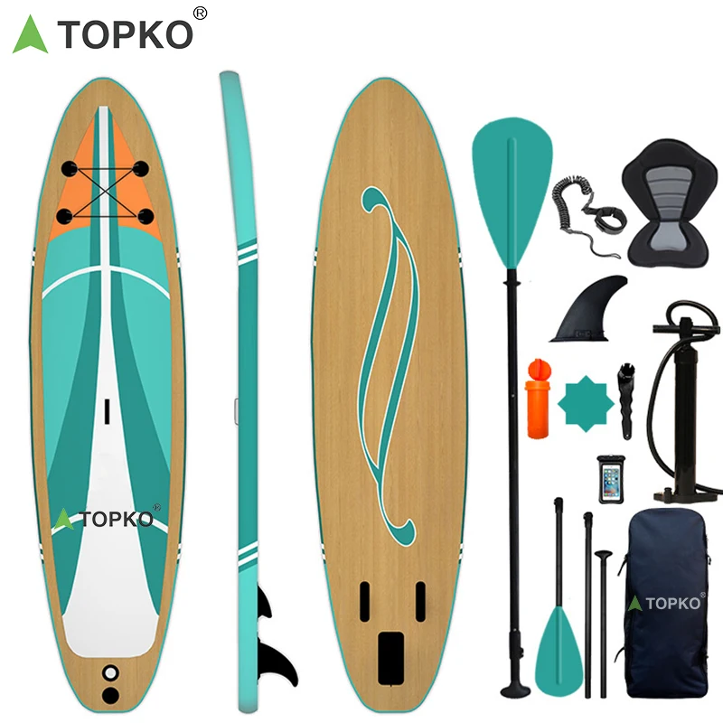 

TOPKO 2021 Hot sale Customizable pvc Surfing with pump and all accessories, Customized color