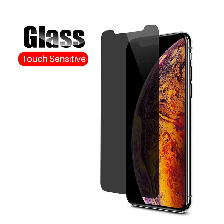 

9H Privacy Mobile Phone Tempered Glass Screen Protector Cover Film Anti Spy Glare For Iphone X Xr Xs Max 11 12 13 Pro, Black,white