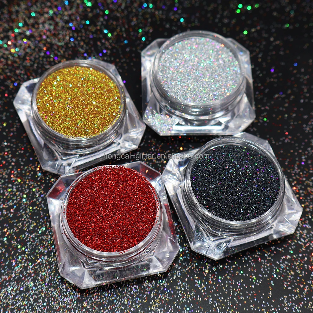 Holographic extra Fine Glitter Powder Bulk Nails Glitter for Resin Tumblers Polyester Glitters