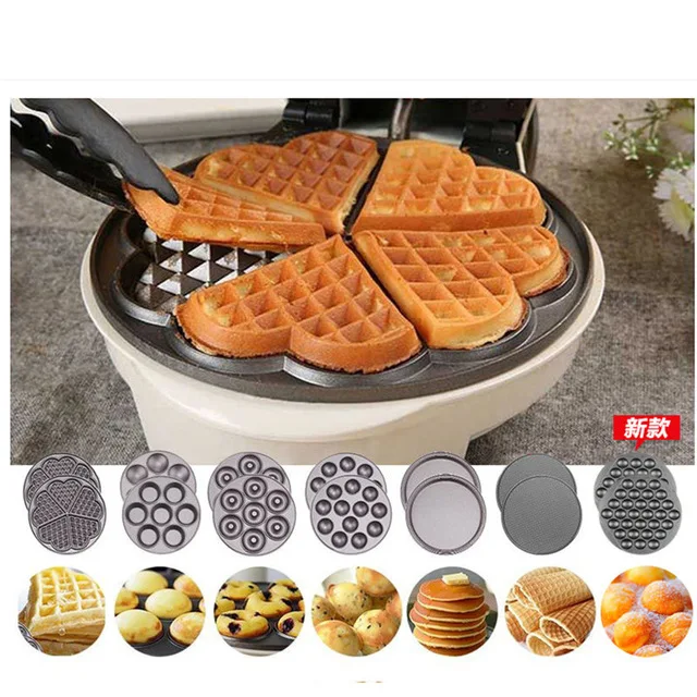 110v 220v Double Bakers Commercial Liege Waffle Maker Egg Waffle Maker ...