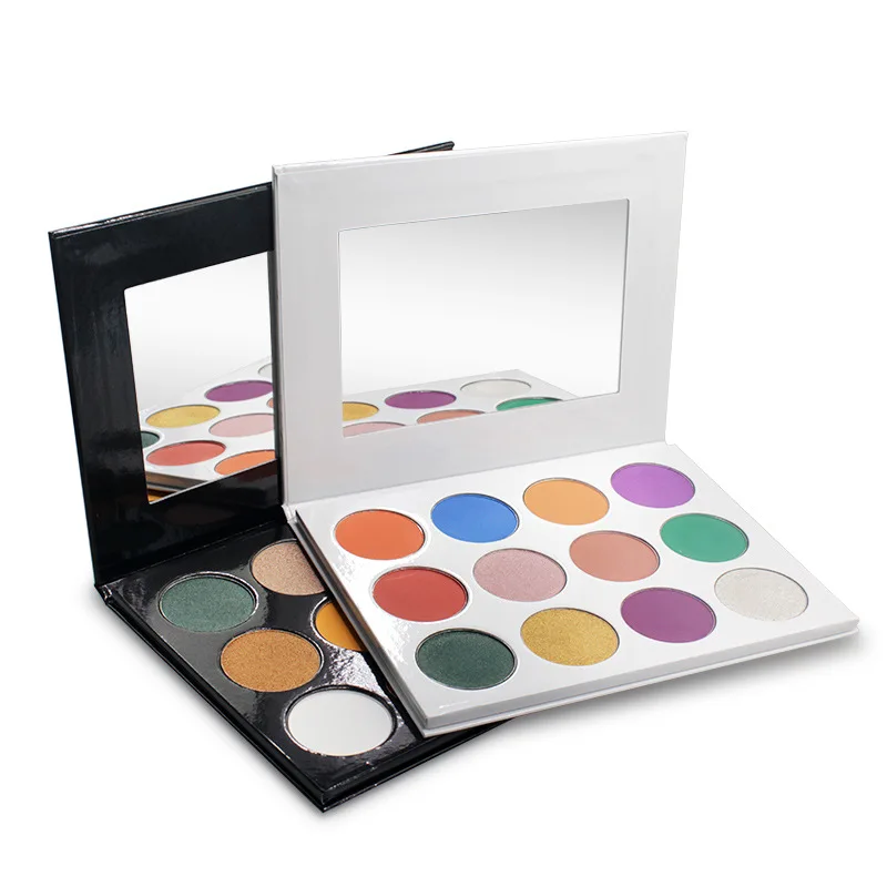 

OEM private label matte vegan glitter makeup own brand high pigmented eye shadow, 9 colors