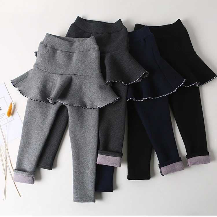 

Winter Baby Girls Leggings Children Kids Fleece Pants Girls Design Girl Skirts Thermal Leggings