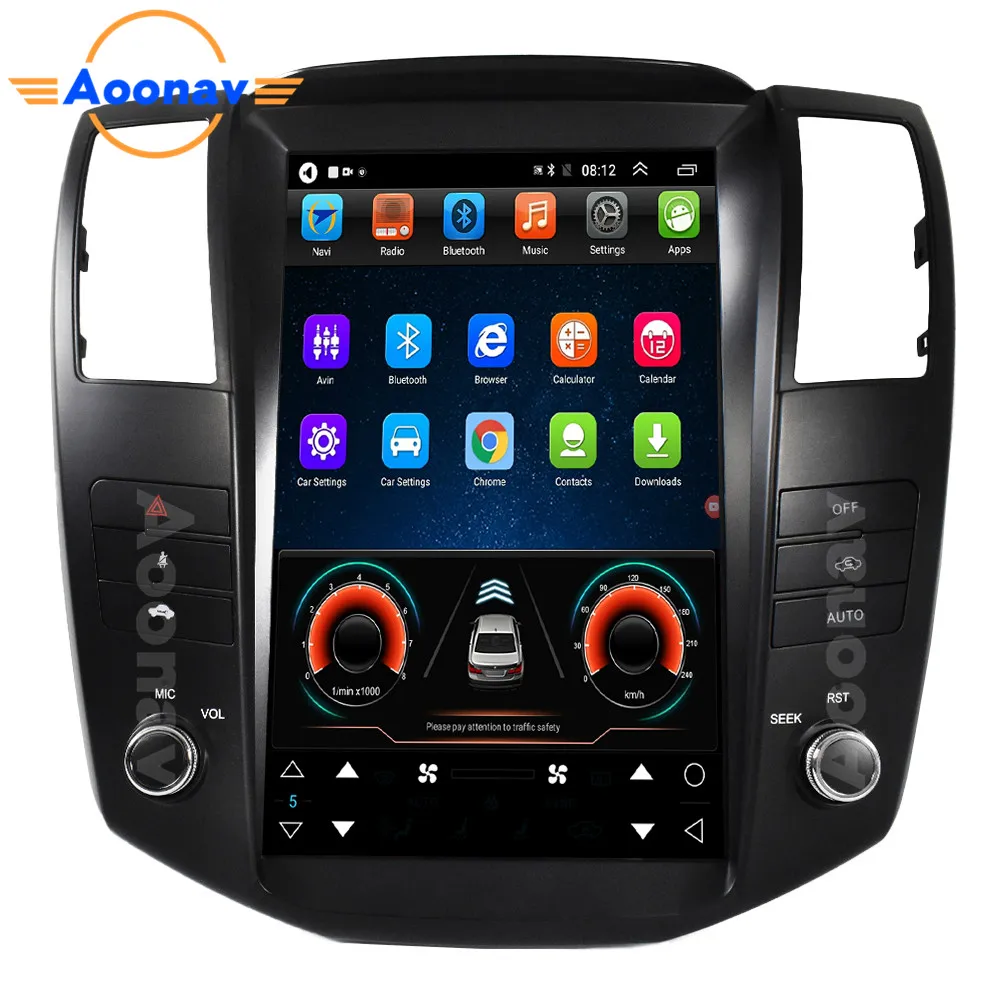 

car GPS Tesla style Touch Screen Multimedia audio Player for-Lexus RX330 RX350 RX400H 2004-2008 Auto radio stereo video player