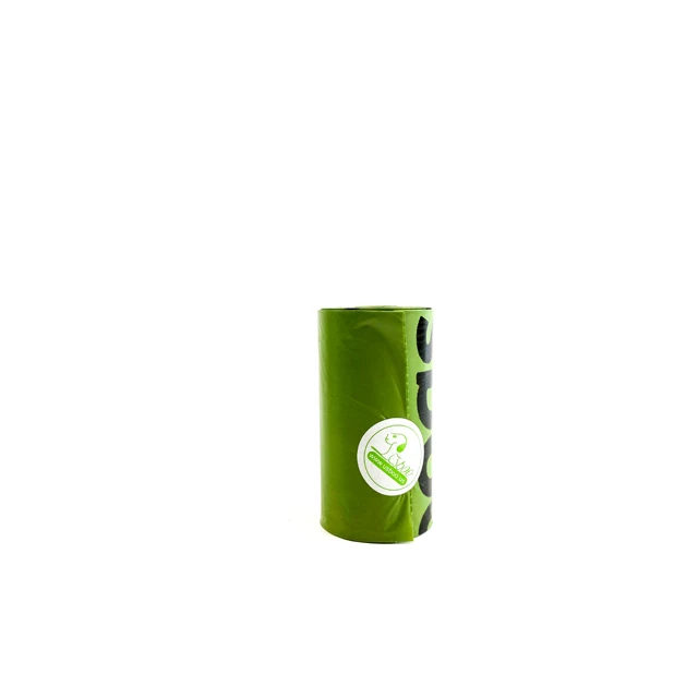 

16/24 Rolls Pack Pet Biodegradable Corn Starch PLA PBAT Fully Compostable Disposable Poo Bag Dog Poop Bag, Green
