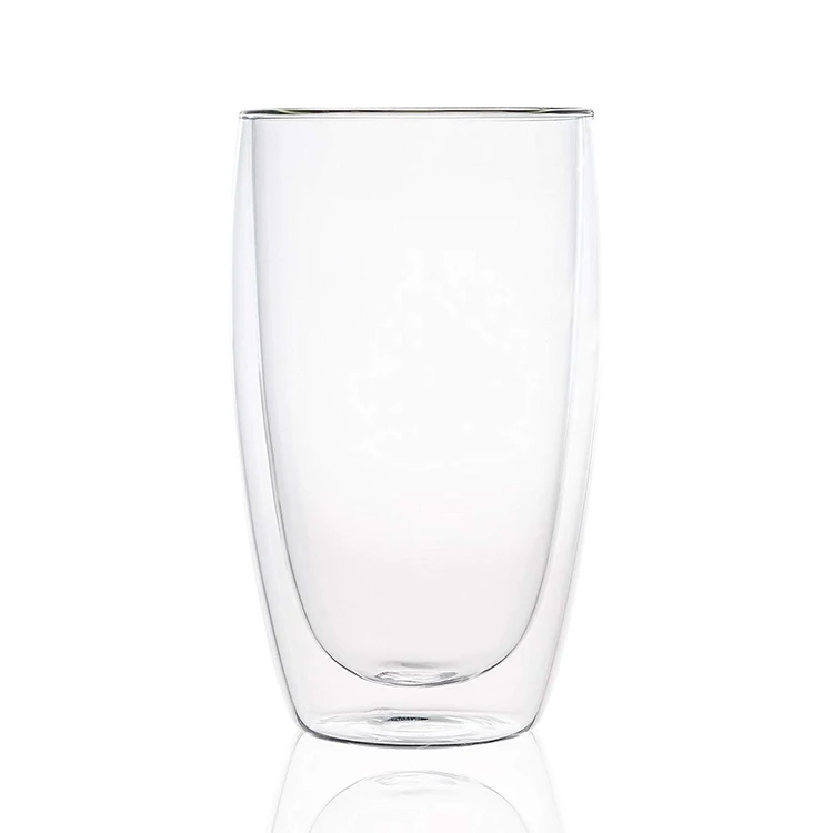 

Hot Sale Daily Life Transparent Double Wall Glass Tea Coffee Cup Mug Beverage Tumbler, Clear