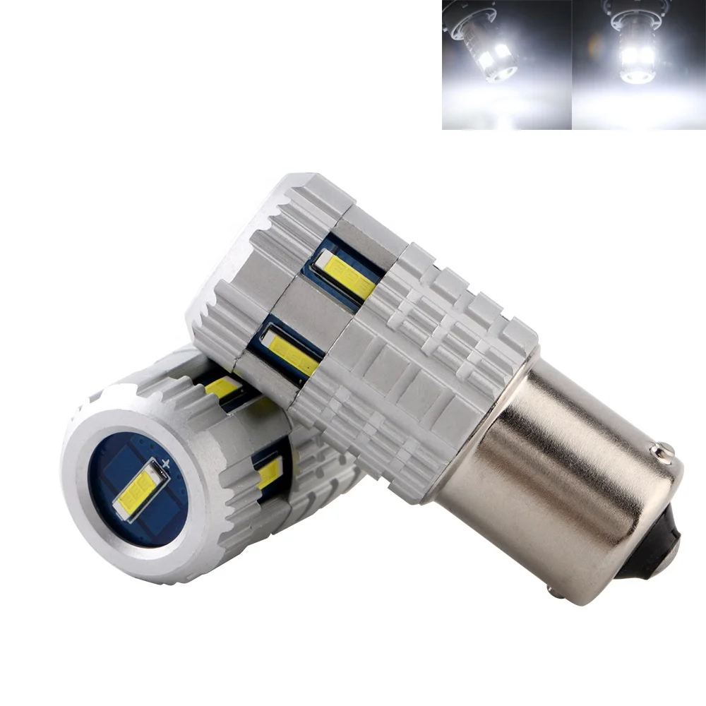 

2019 New series yellow amber DC12V 100% error free car turn light ba15s 1156 led P21W 3156 7440 CANBUS, White