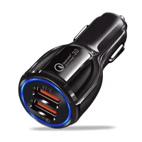 

OEM 3.1A Portable Qualcomm Phone fast Charger 2 Port Usb Car Charger Quick Charge 3.0 Car Charger Dual usb