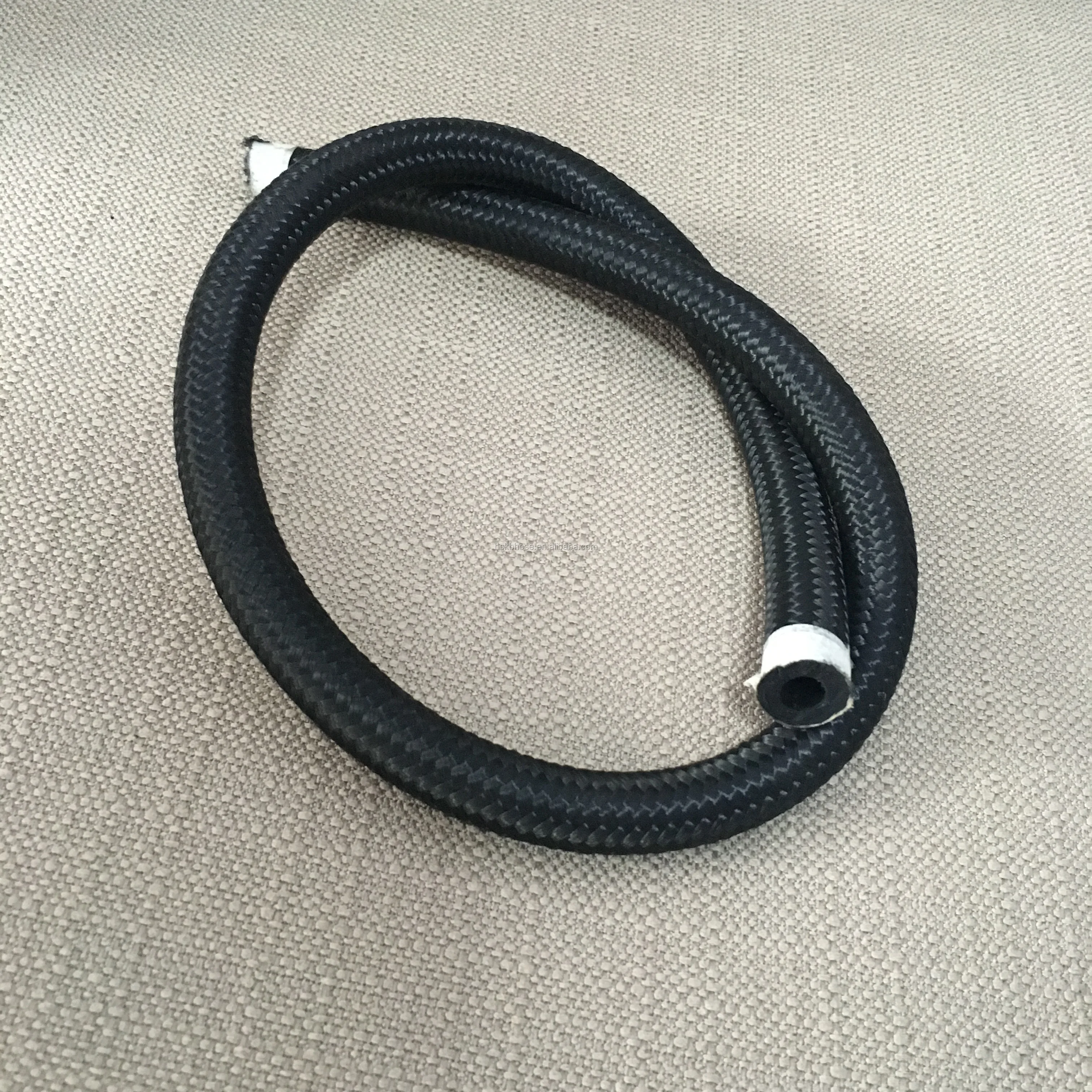 5/16 3/8 1/2 Inch Nylon Or Cotton Braided Oil Resistant Rubber Fuel