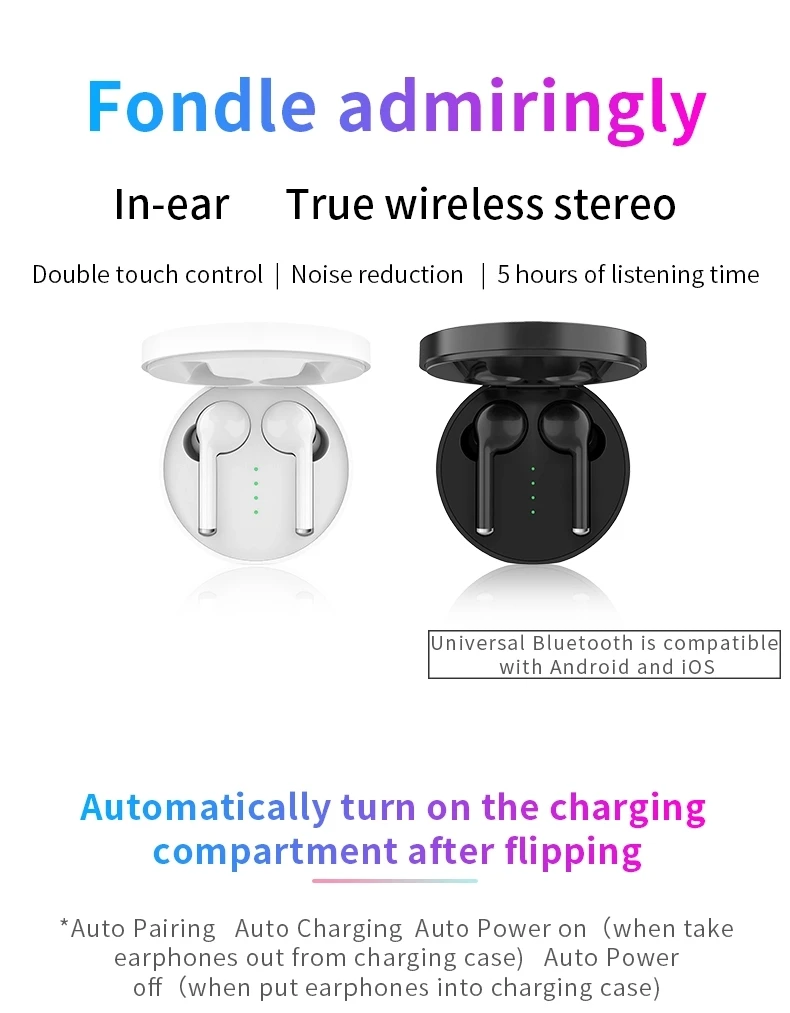 tws40 2019 best v5.0+der waterproof wireless earbuds True Wireless Stereo Earbuds wireless headphones - ANKUX.COM