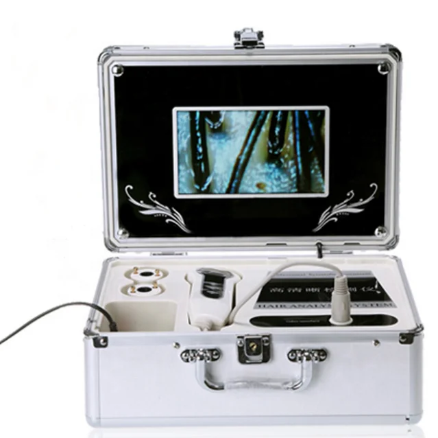 

Hot Selling With A Case Boxy Portable Analyzer For Skin And Hair Test And Camera Analysis Skin Scanner Scope
