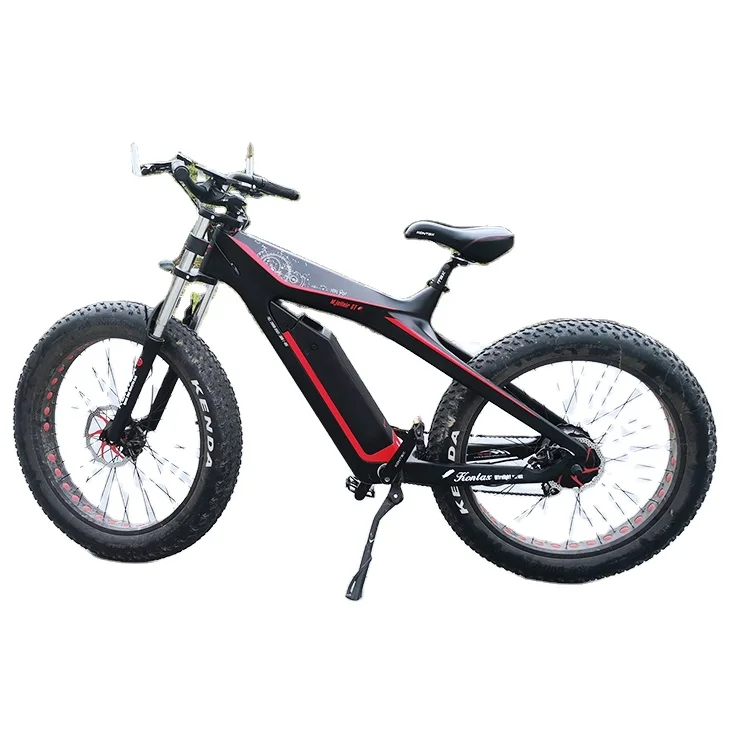 

750W Fat Electric Bike, Carbon Fiber Electric Mountain Bike 26 inch, vtt electric bike Samedi