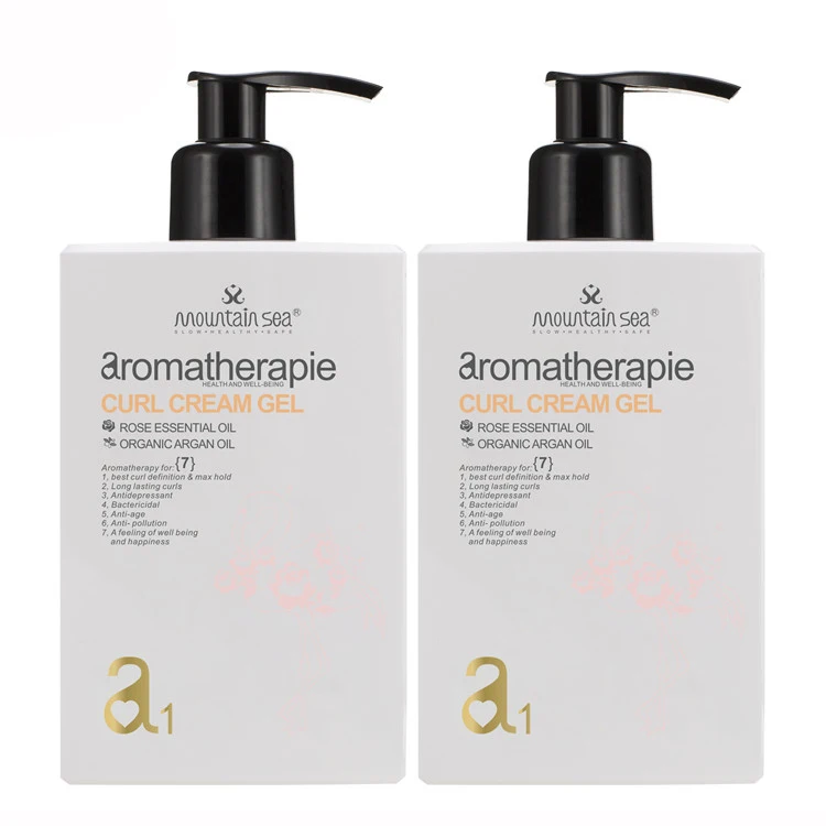 

Private Label Wholesale Mountain Sea Organic Rose Oil Curl Defining Cream Gel
