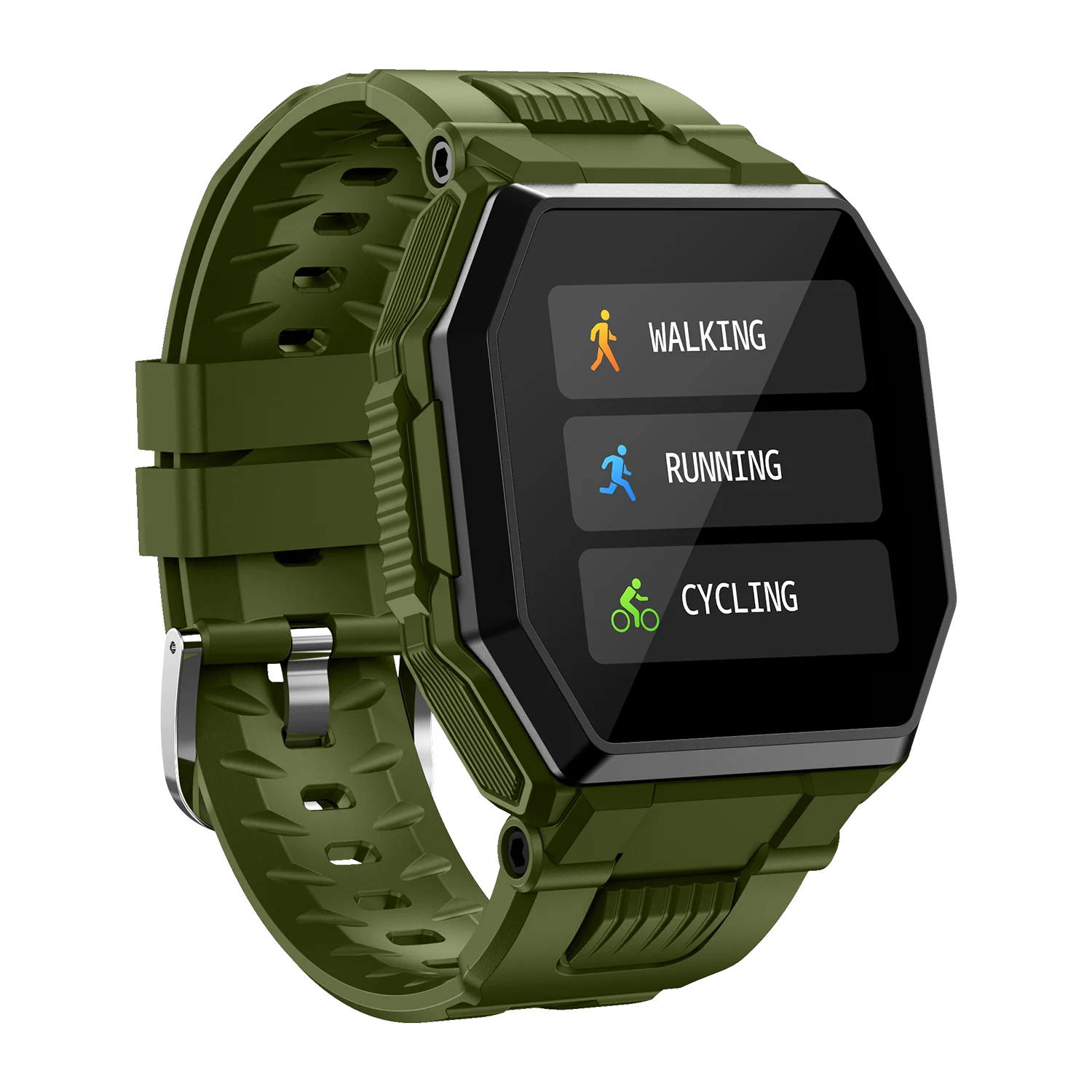 

INS trend universal multi-functional motion meter alarm clock remote control photo smart bracelt smart watch, Green