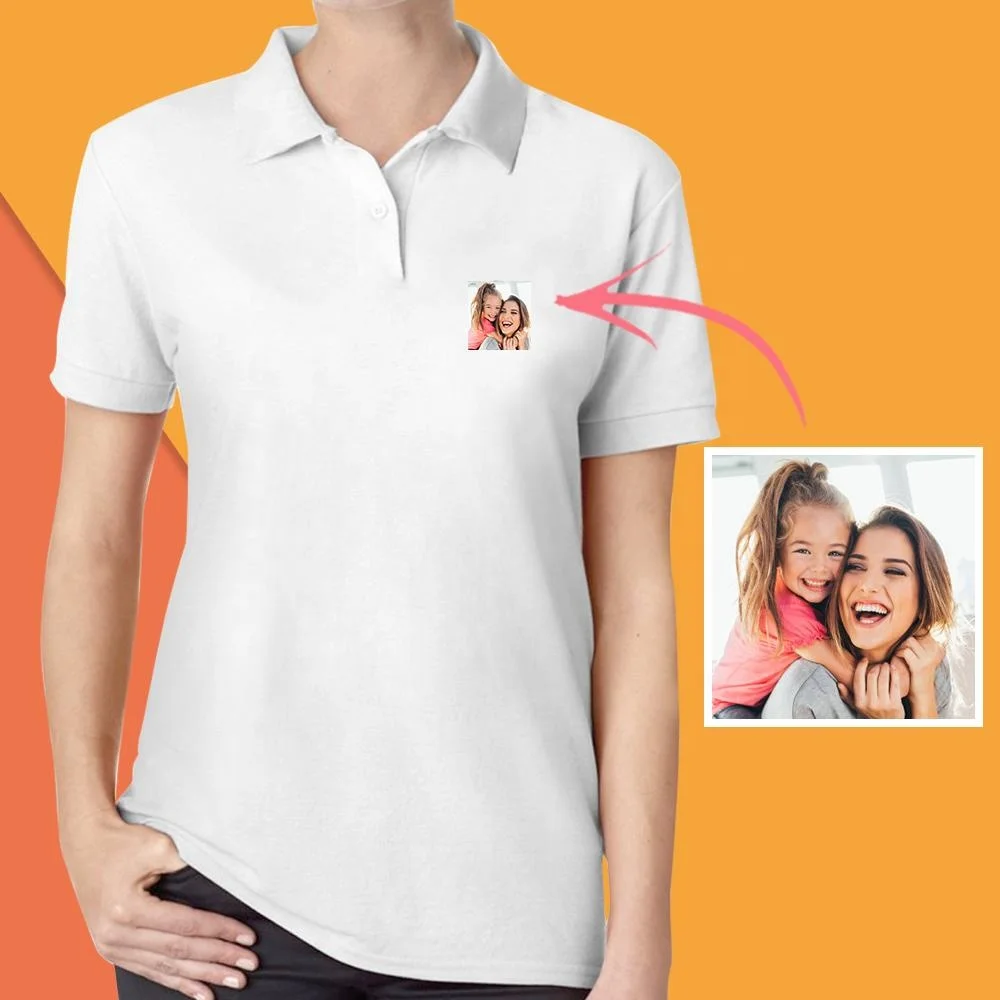 

Wholesale Ladies Polo Shirts Custom Logo Camisa De Polo Sublimation Print Women's Polo Shirts, Black, white