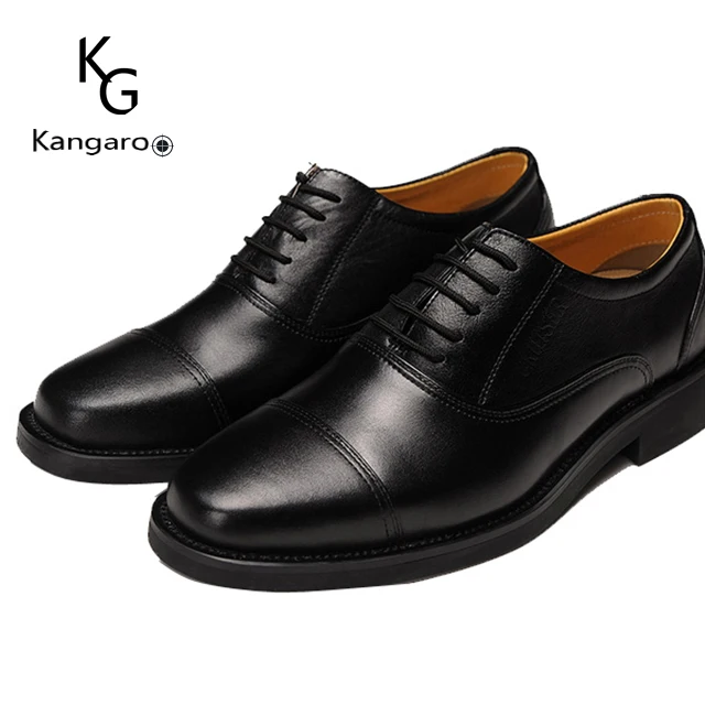 

Wholesale High Quality 100% Authentic Leather Men Dress Shoes, Black