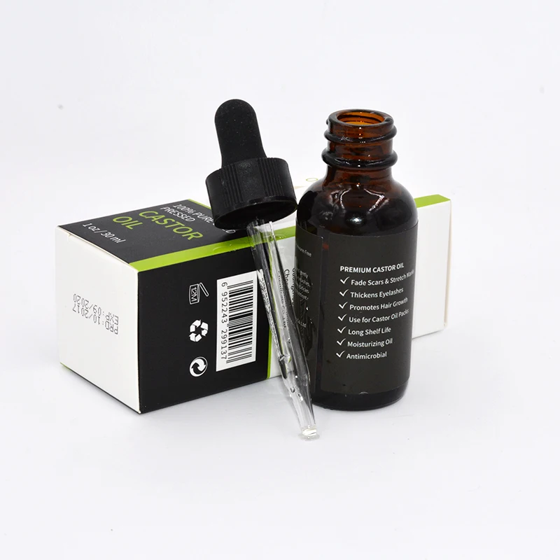 
New High Quality Private Label Organic Herbal Cream Hair Growth Transparent Castor Oil 