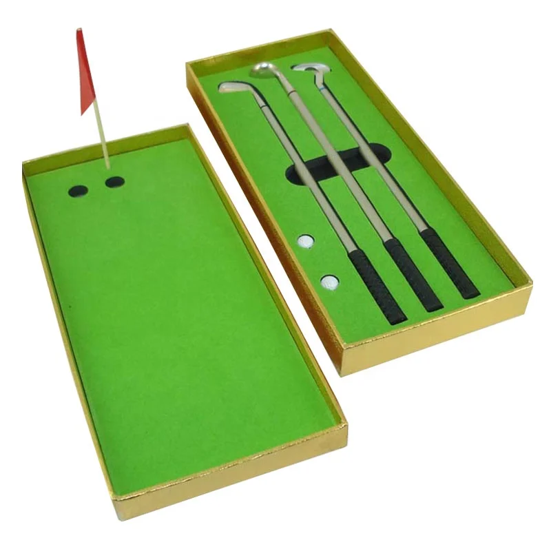 

ACMECN Wholesale Mini Metal Christmas Golf Court Pen Sets Novelty Design Custom Logo for Promotion Golf Office Gift Sets, Pms color
