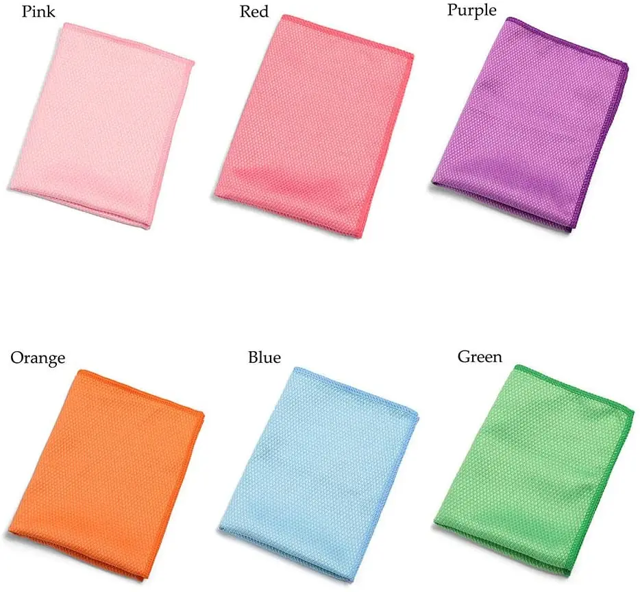 Microfiber fish scale cleaning towel