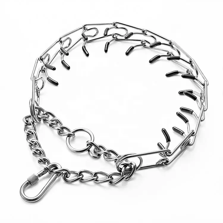 

Functional Dog Pinch Collar Dog Prong For Small Middle Big Dog, Silver