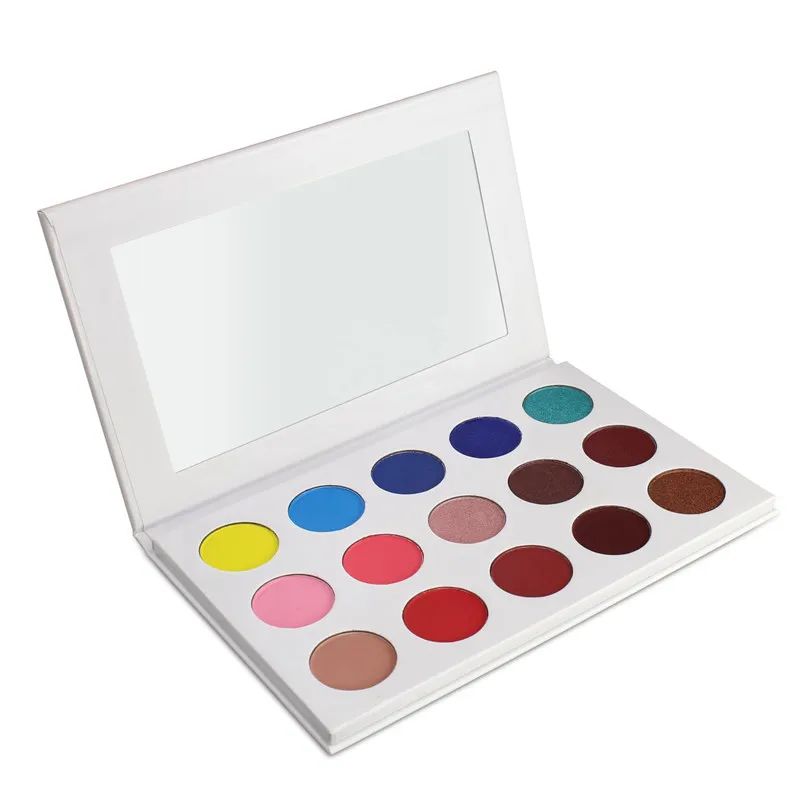 
High Quality 15 color glitter eyeshadow pallet Private label 