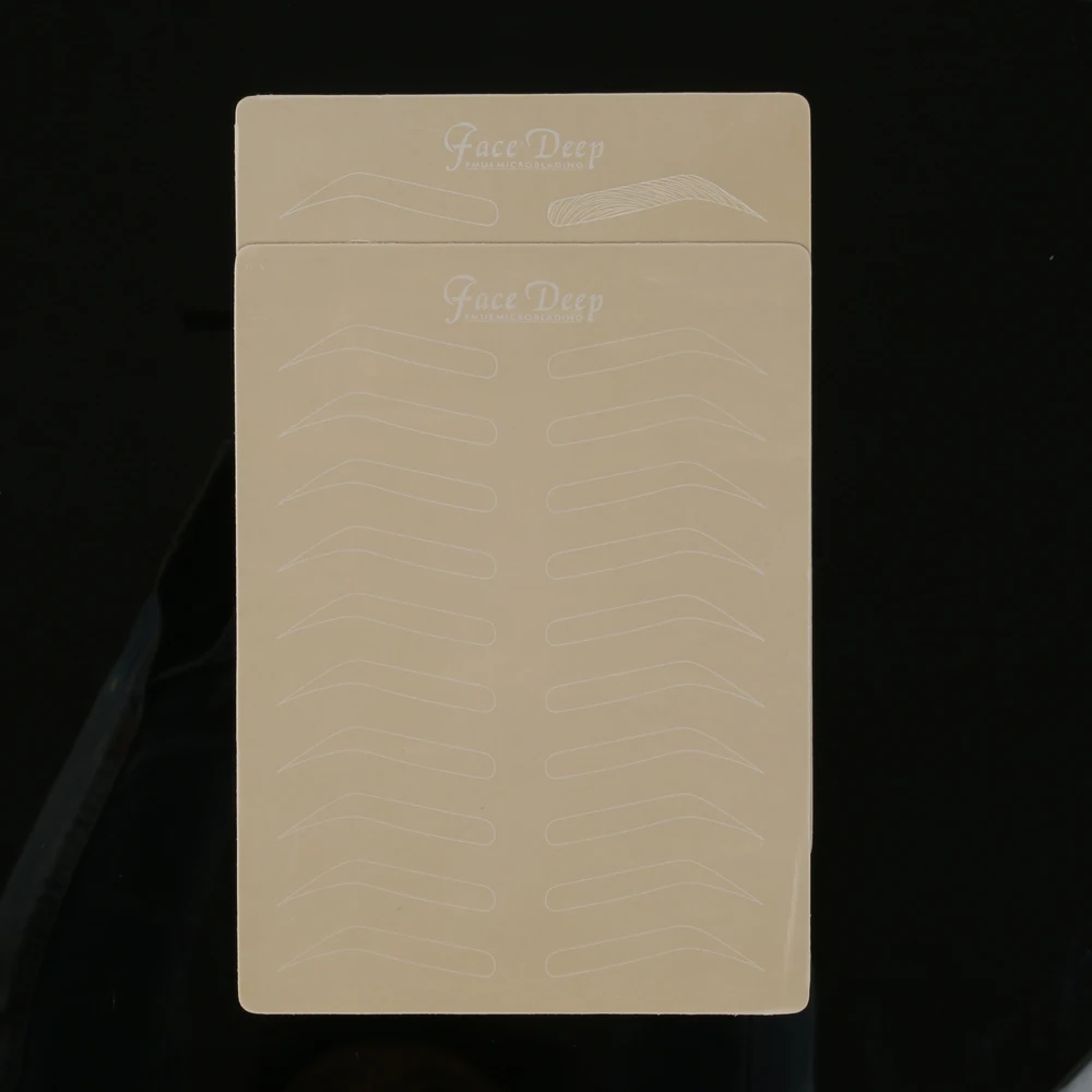 

2020 OEM Available Face Deep Inkless Skin With White Eyebrows For Microblading Training, Skin color