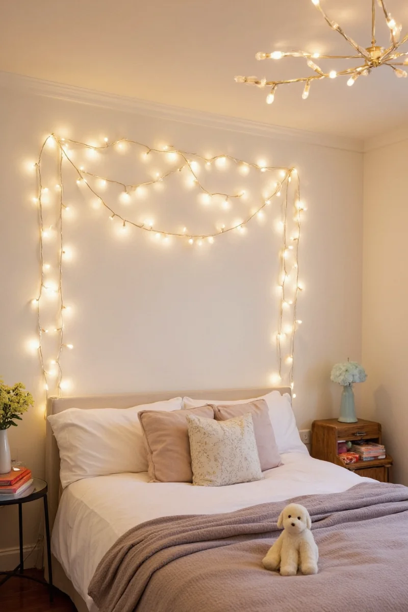 Halloween Themed Bedroom String Lights