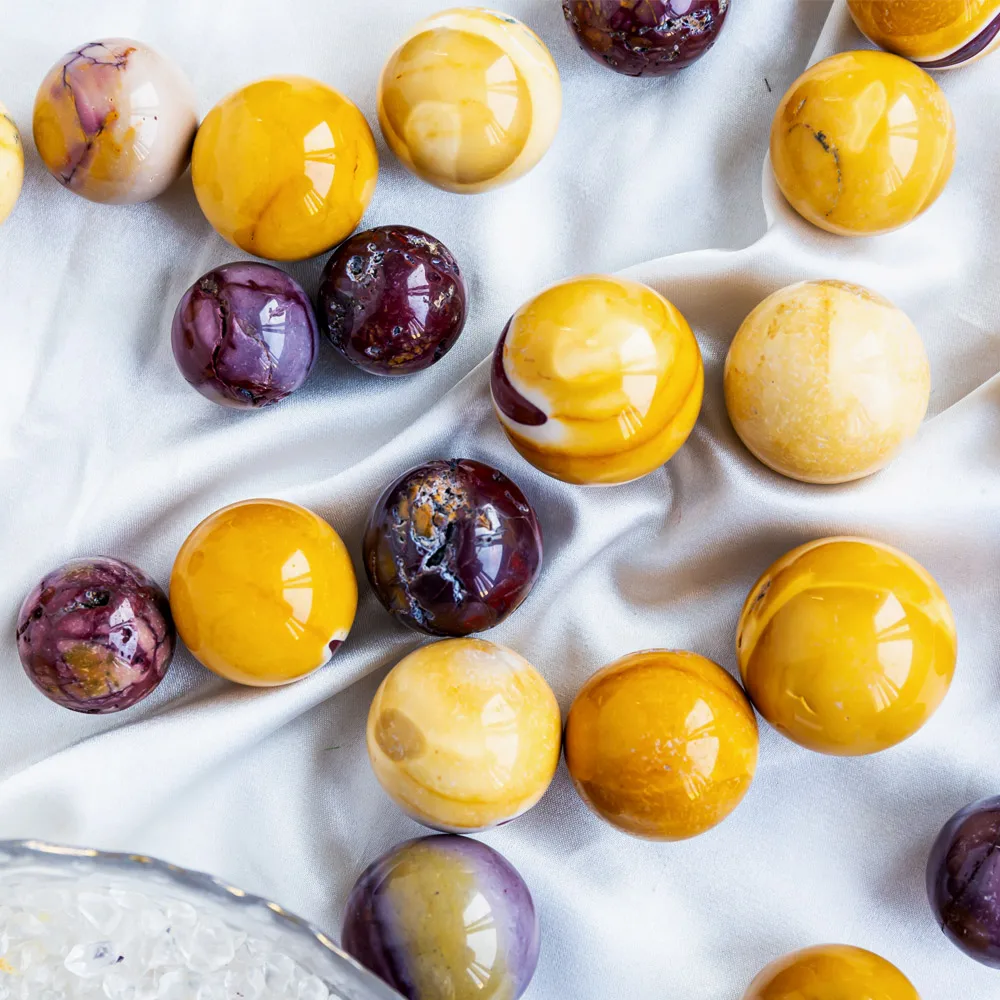 

Wholesale high quality gemstone natural healing crystals ball mini mookaite sphere