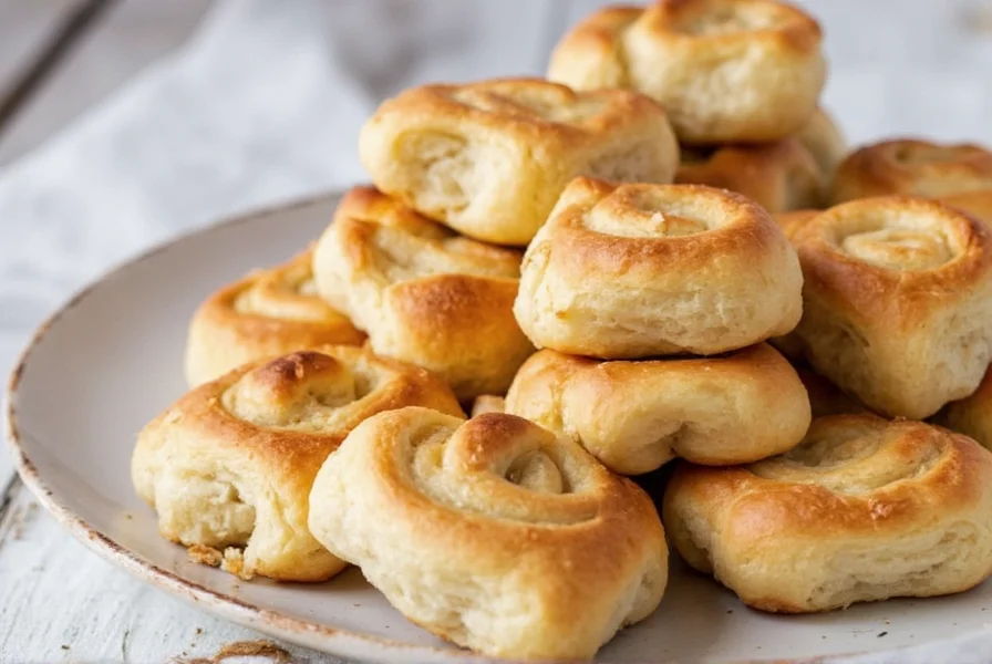 Freshly baked cardamom rolls on a wooden tray with coffee cup, golden brown with visible cardamom swirls, soft texture, Scandinavian bakery style
