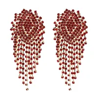 

chic crystal rhinestone earrings for wedding