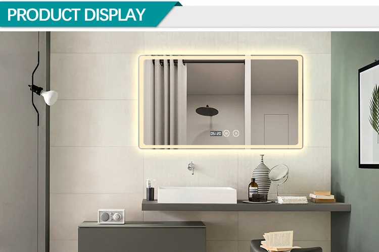 Factory Hotel Large Rectangle Touch Screen Backlit Smart Led Light