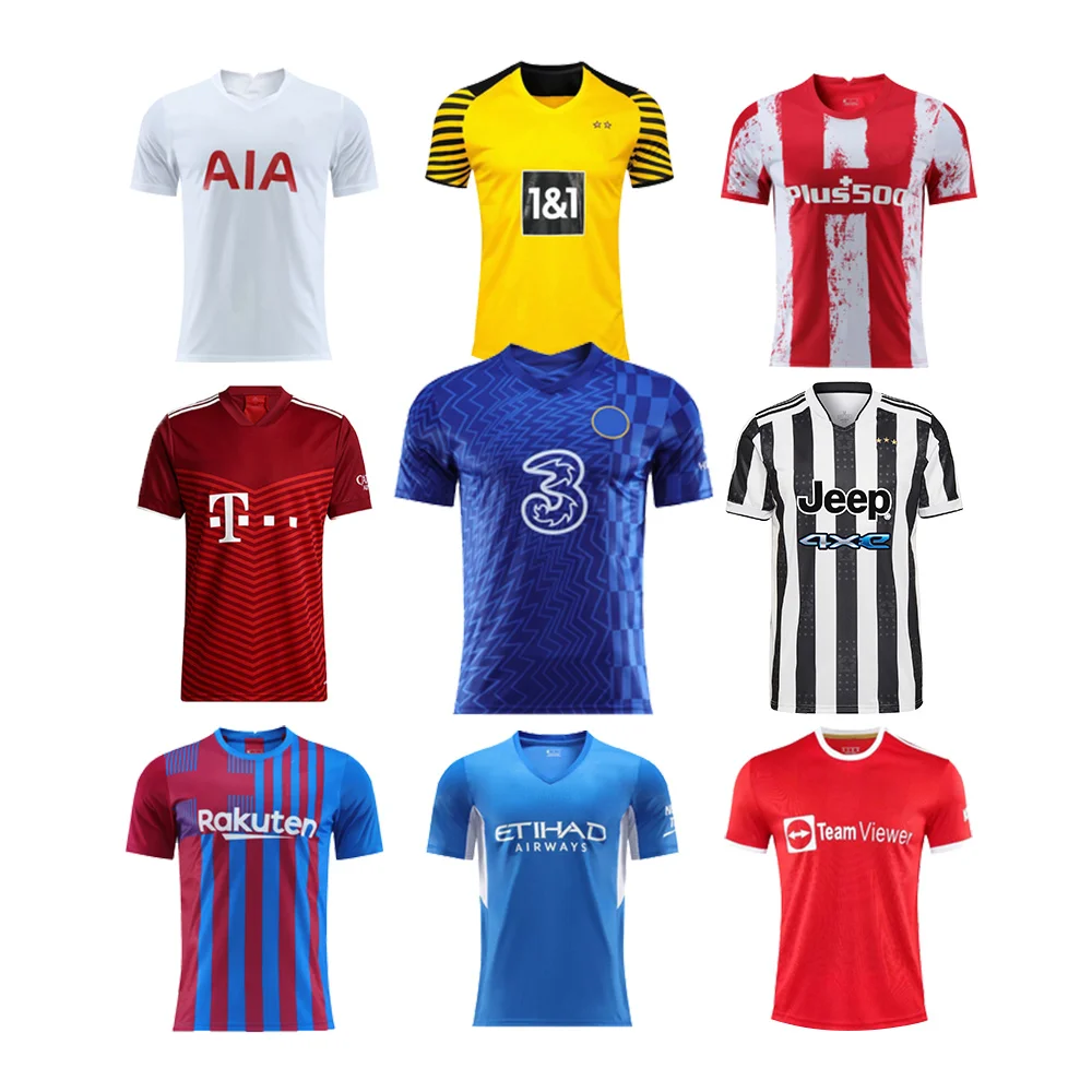 

2021-22 new team football jerseys set thailand uniform football jersey supplier, Already + customized colors