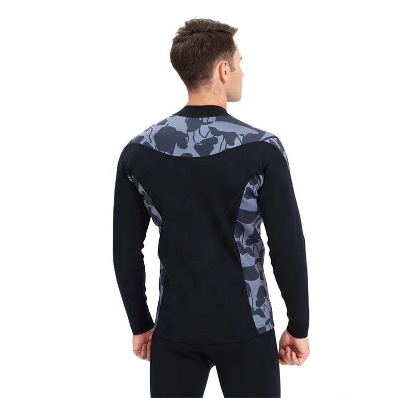 
2 MM Two Piece Surfing Wetsuits Anti-UV Neoprene Long Sleeve Men Diving Wetsuit 