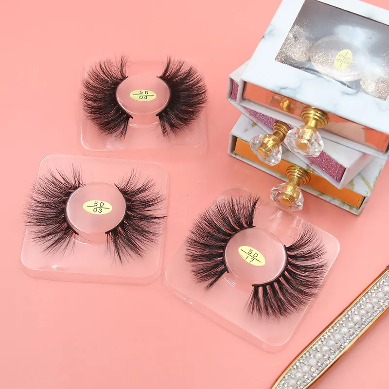 

Wholesale Long Dramatic 3d mink eye lashes 25mm Real Siberian Mink Eyelashes private label