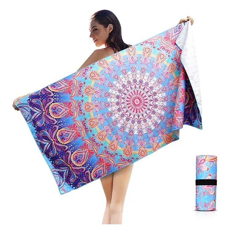 

Quick dry beach towel sand free microfiber beach towel