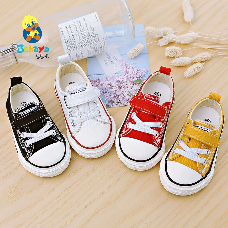 

8107 basic soft sole canvas casual children toddler shoes