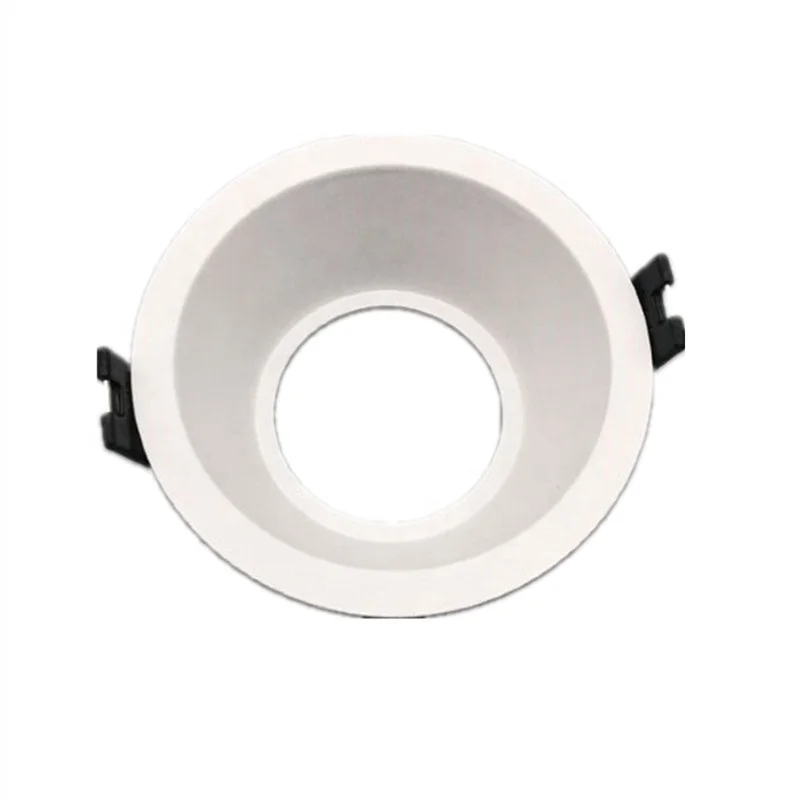 
LED Spotlight Factory Manufacturing Deep Antigare Black Chrome Fixed MR16 Housing LED GU10 Downlight Frame MR16 Retrofit Housing 