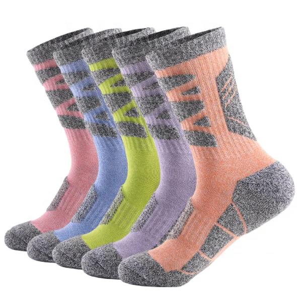 

winter Thickened towel outdoor mountaineering running hiking socks Sweat absorption medium tube sports socks Amazon cotton socks, 15 colors