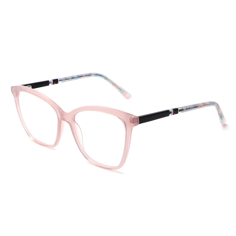 

Safety Prescription Blue Light Blocking Glasses Pink Acetate Eyeglass Frame Optical