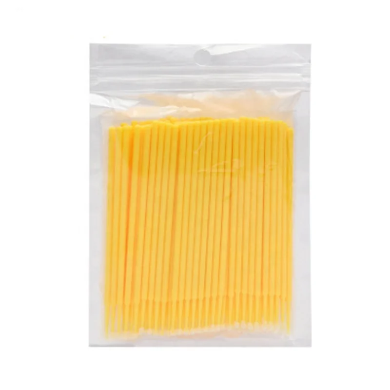 

Eyelashes Extension Long Head Cotton Swabs, Blue/yellow/green/pink/purple