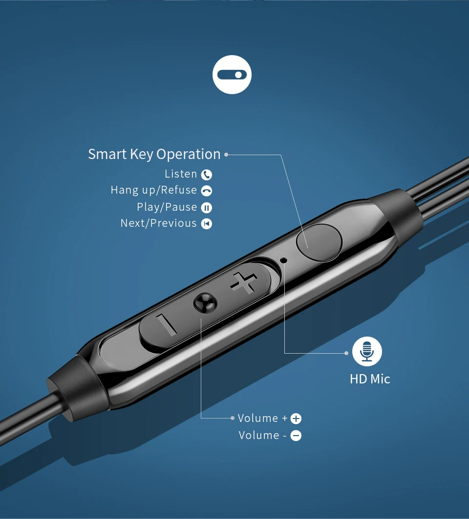 2019 Guangzhou Cheaper Bass Wired Mobile Earphone 3.5MM Earphones Metal For Iphone