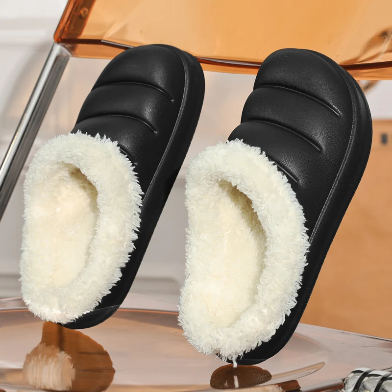

Dropshipping Waterproof Home Fur Slippers Fashion Winter Slides Fur Warm Plush Fur Sandals Slides Slippers For Women, 4kinds