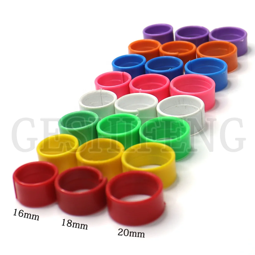 

16MM/18MM/20MM Plastic Chicken Foot Ring Rings Chicken Foot Ring Poultry Leg Band//, Free