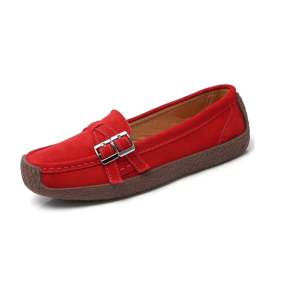 

2021 women flat leathers customized women ladies flat casual shoes