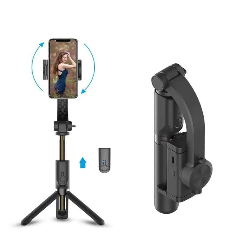 

2021 Dropship hot Mobile Phone gs30 Gimbal Stabilizer camera Selfie Stick Tripod Handheld Face Tracking BT Holder Estabilizador, Balck