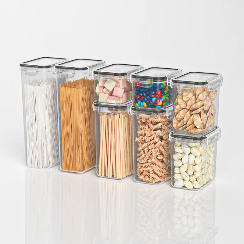 

Marketing hot selling product Airtight Food Storage Container kitchen organizer BPA-Free dry food canisters with Durable Lids