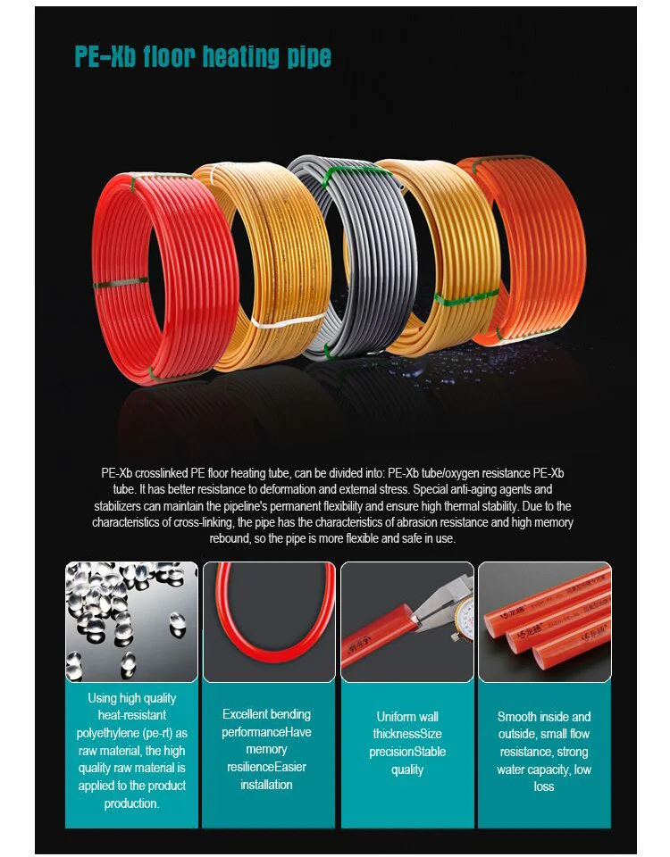 Pexb Evoh Oxygen Barrier Pipe For Underfloor Heating S4 Class 4/8 Bar